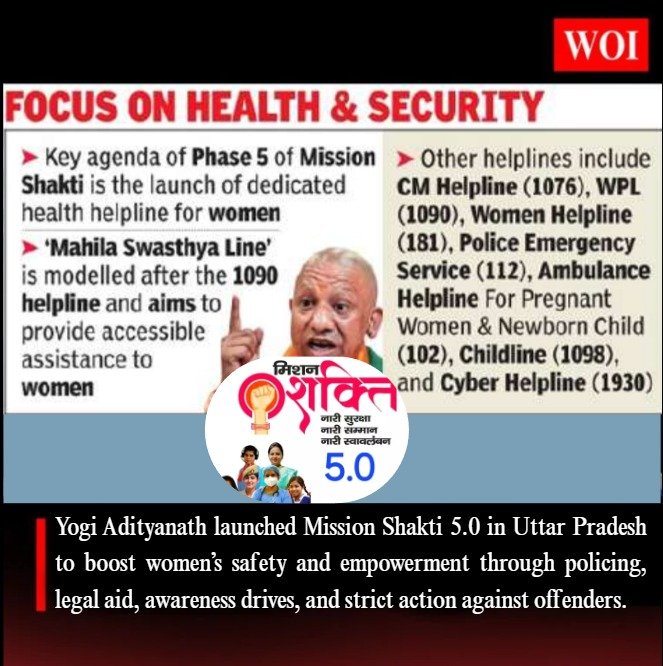 Mission Shakti 5.0 Launched in Uttar Pradesh to Empower Women and Strengthen Safety
