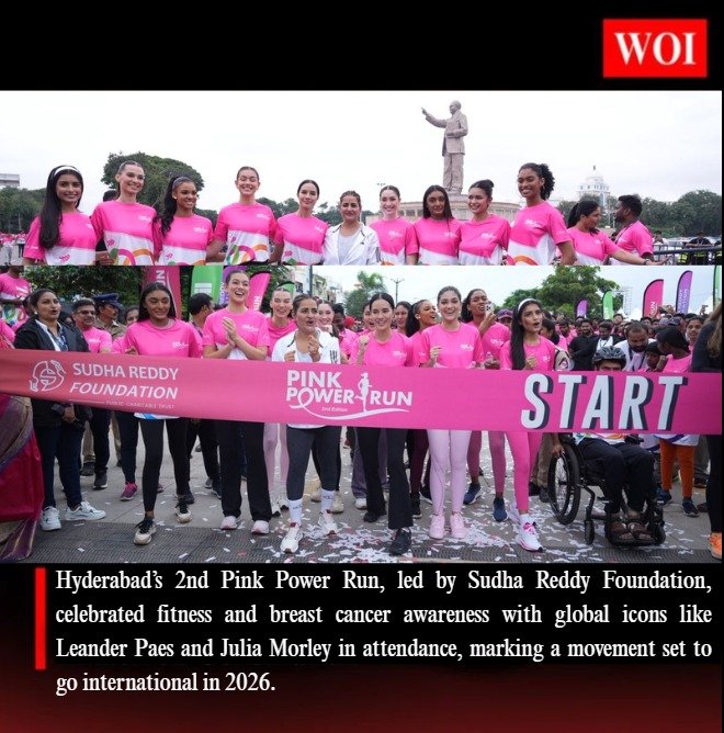 2nd Edition of Sudha Reddy’s Pink Power Run Unites Hyderabad for Breast Cancer Awareness