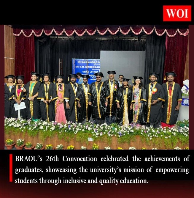 26th Convocation of Dr. B.R. Ambedkar Open University Highlights Academic Excellence