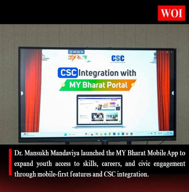 MY Bharat Mobile App Launched to Empower Youth with Opportunities & Engagement