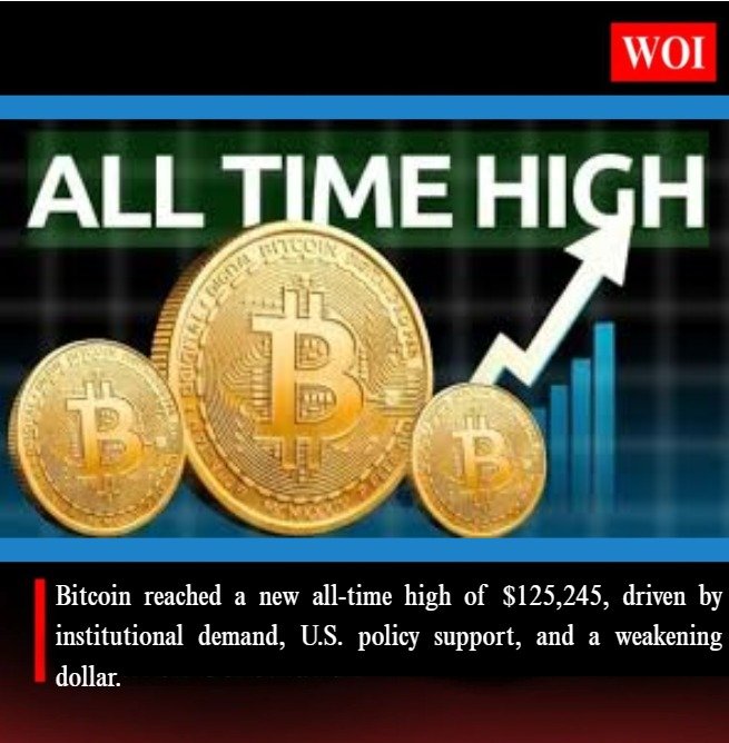 Bitcoin Hits Record High of $125,245 Amid Global Economic Shifts