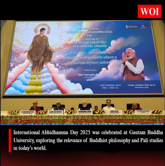 International Abhidhamma Day 2025 Celebrated at Gautam Buddha University, Highlighting Buddhism’s Contemporary Relevance