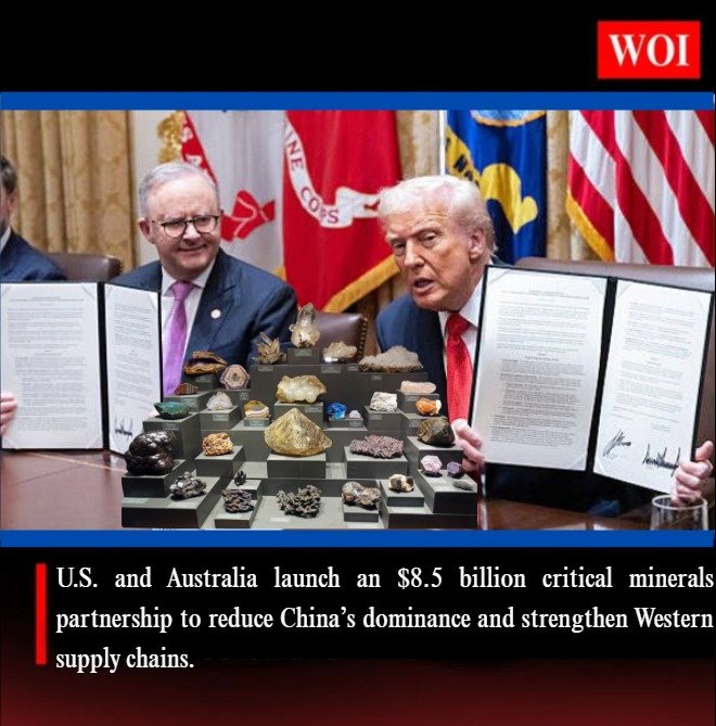 U.S. and Australia Forge $8.5 Billion Critical Minerals Pact to Counter China’s Dominance