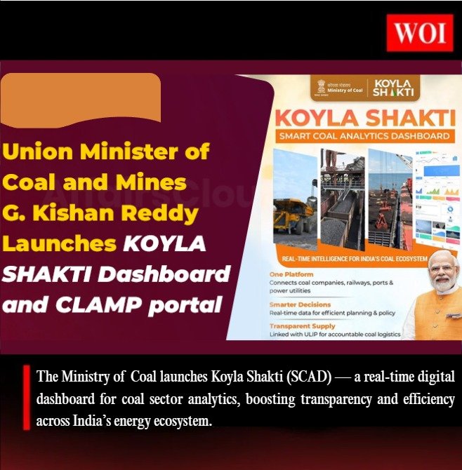 India Launches ‘Koyla Shakti’ — Smart Coal Analytics Dashboard to Revolutionize Energy Governance