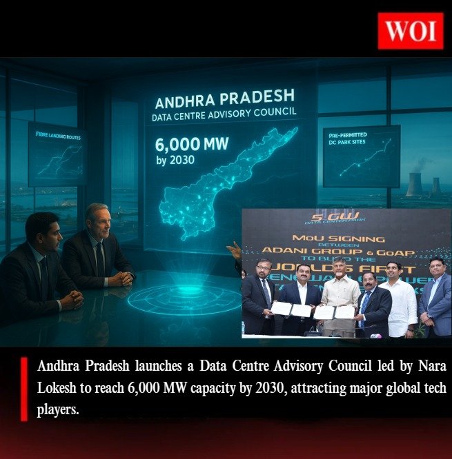 Andhra Pradesh Forms Data Centre Advisory Council to Achieve 6,000 MW Capacity by 2030
