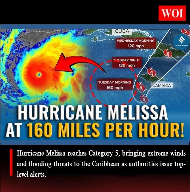 Hurricane Melissa Intensifies to Category 5: Caribbean on Red Alert