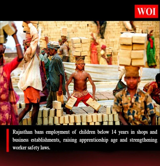 Rajasthan Bans Child Labour in Shops and Business Establishments
