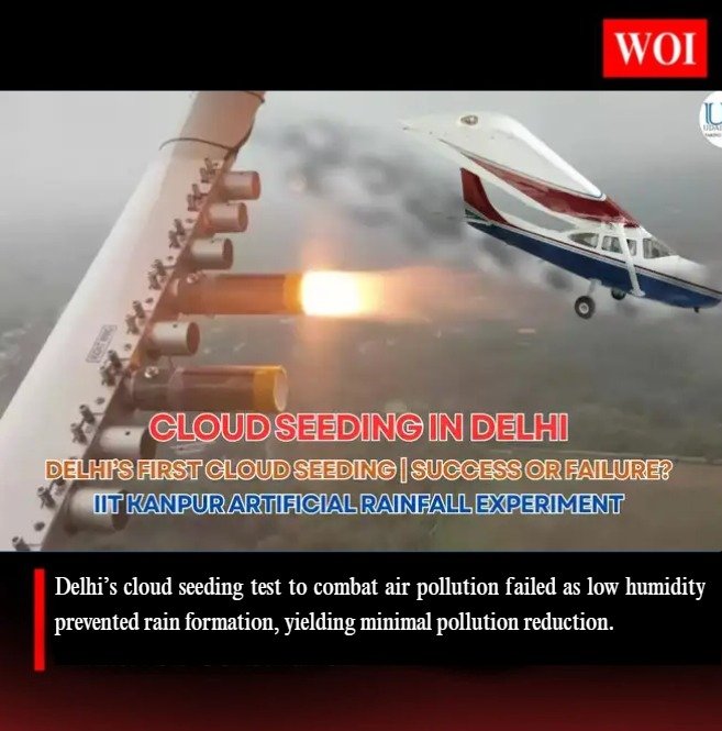 Delhi’s Cloud Seeding Experiment Fails to Bring Artificial Rain