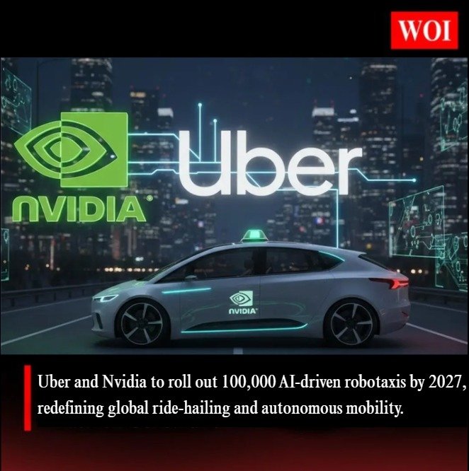 Uber and Nvidia Partner to Deploy 100,000 AI-Powered Robotaxis by 2027