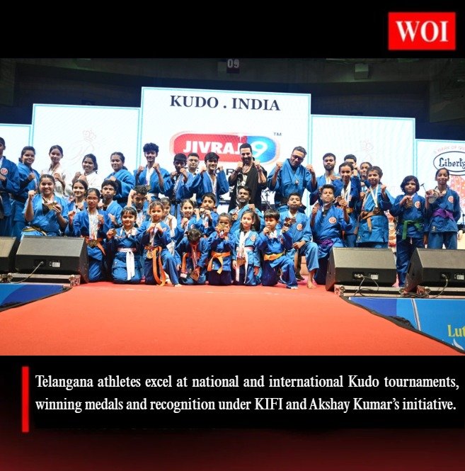 Telangana Athletes Shine Bright at National and International Kudo Championships