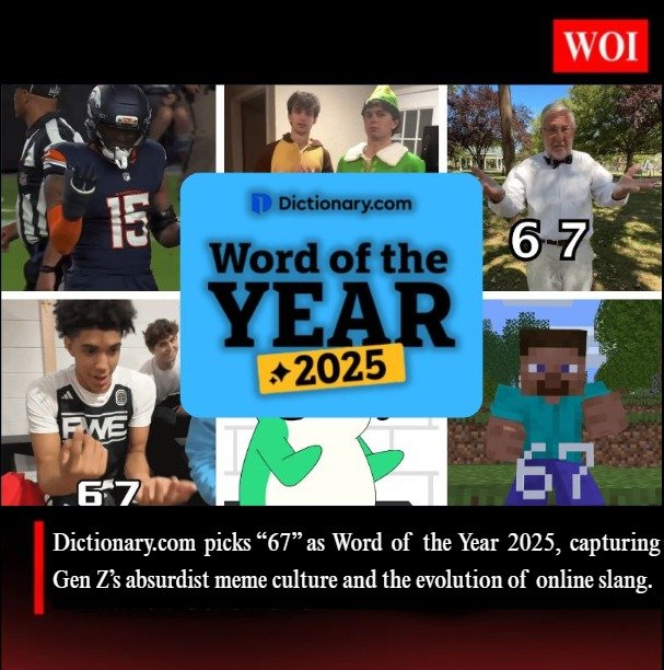 Dictionary.com Names “67” as the Word of the Year 2025