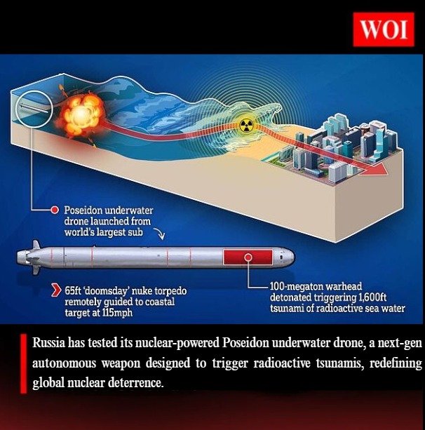 Russia Successfully Tests Nuclear-Powered Poseidon Drone: A New Era in Underwater Warfare