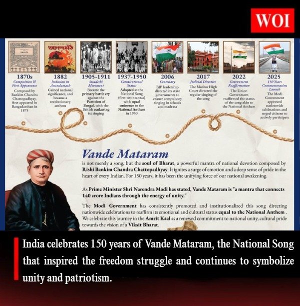 India Celebrates 150 Years of Vande Mataram — The Eternal Song of the Nation