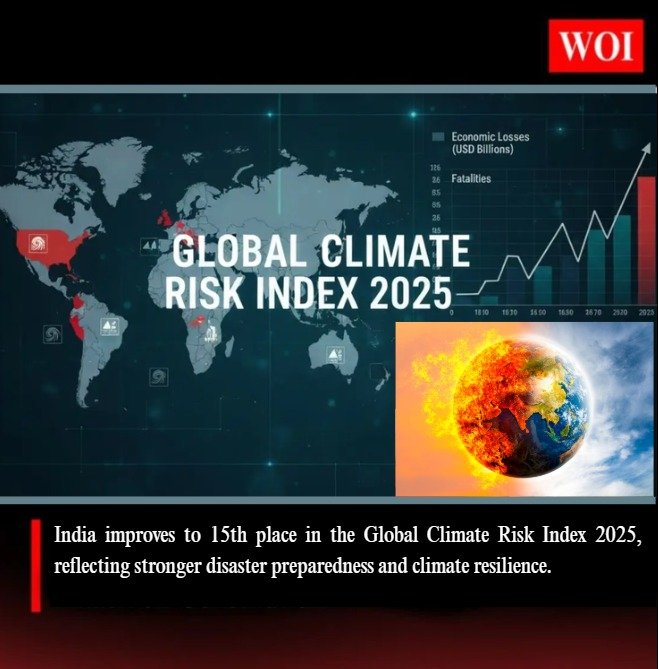 India Improves Global Standing in Climate Risk Index 2025