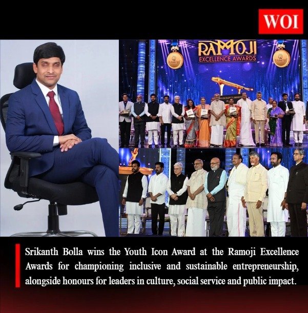 Ramoji Excellence Awards Honour Srikanth Bolla as Youth Icon for Inclusive Leadership