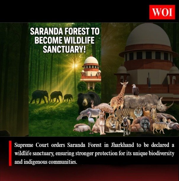 Supreme Court Directs Jharkhand to Declare Saranda Forest a Wildlife Sanctuary