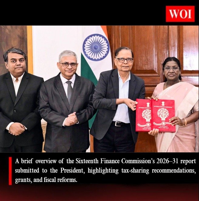  Sixteenth Finance Commission Submits Report to President: Key Highlights for India’s Fiscal Future (2026–31)