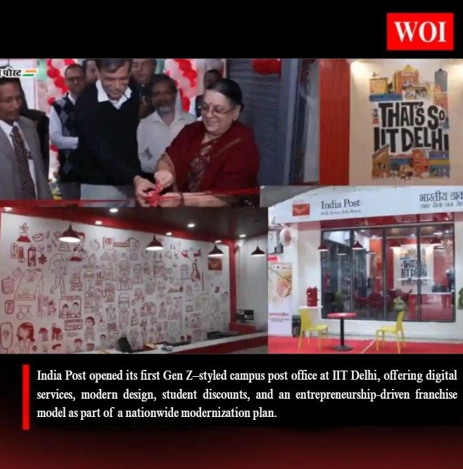 India Post Unveils First Gen Z–Themed Campus Post Office at IIT Delhi