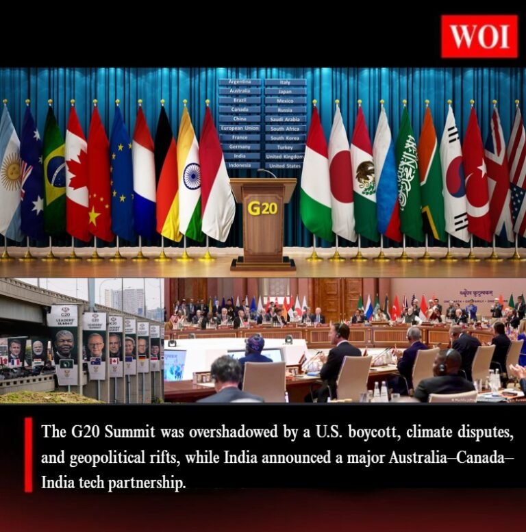 G20 Summit in Turmoil as U.S. Boycotts; India Announces Major Tech Partnership