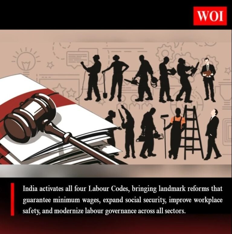 India Enforces All Four Labour Codes, Marking Historic Workforce Reform