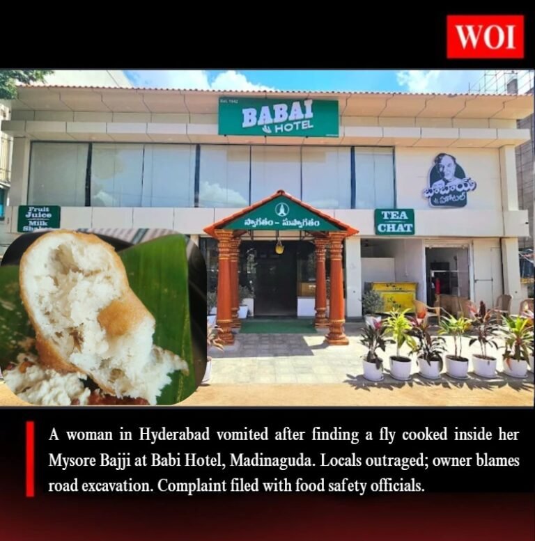Hyderabad Horror: Cockroach Found Cooked Inside Mysore Bajji at Babai Hotel — Owner Blames Nearby Road Excavation
