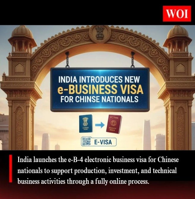 India Introduces e-B-4 Visa for Chinese Business Travellers
