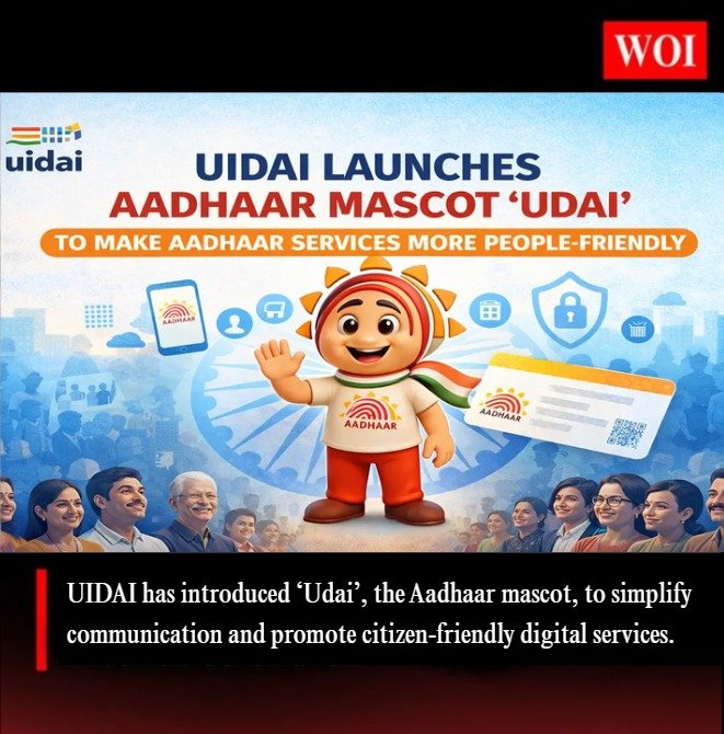 UIDAI Launches Aadhaar Mascot ‘Udai’ to Simplify Citizen Communication