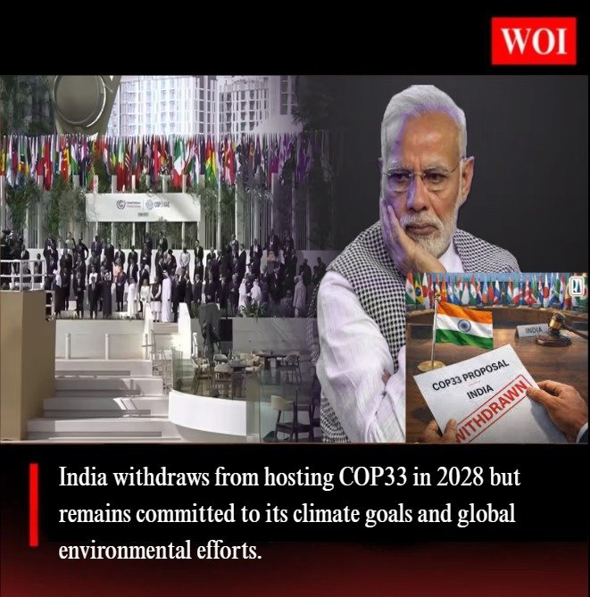 India Withdraws Bid to Host COP33 Climate Summit in 2028