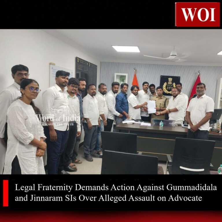 Legal Fraternity Demands Action Against Gummadidala and Jinnaram SIs Over Alleged Assault on Advocate