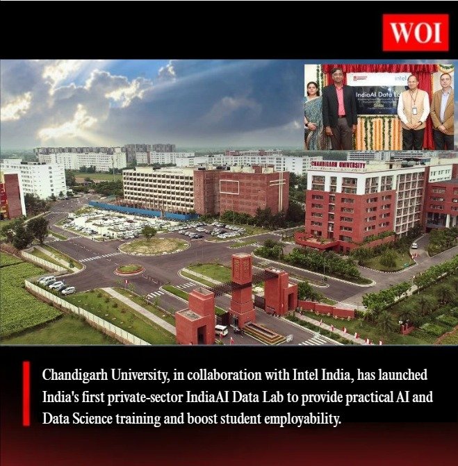Chandigarh University Becomes First Private University to Launch IndiaAI Data Lab with Intel