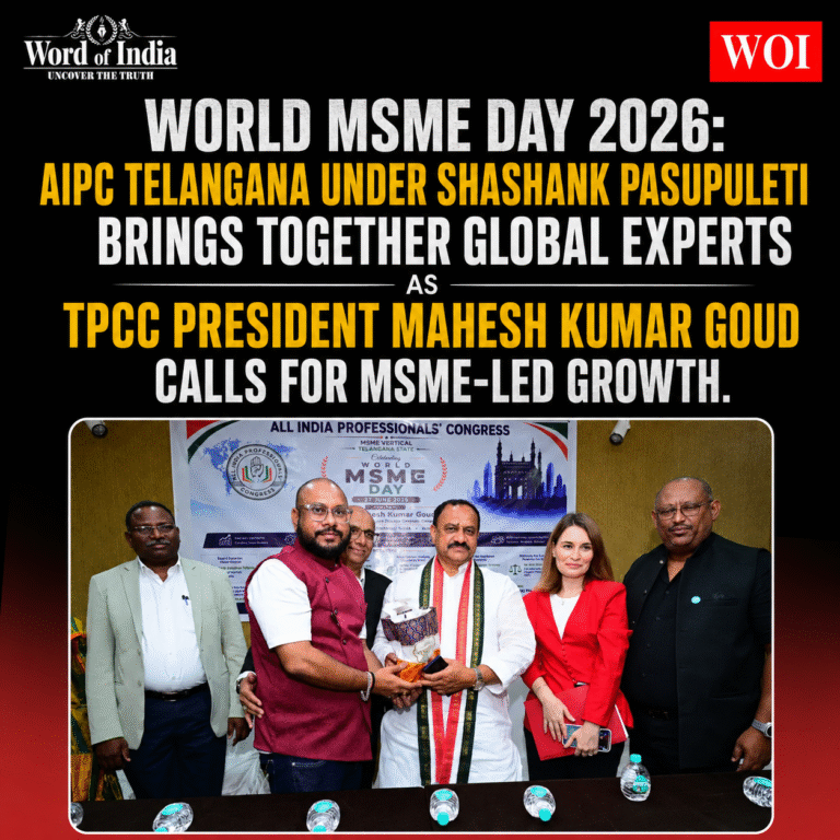 World MSME Day 2026: AIPC Telangana, Led by State Head Shashank Pasupuleti, Brings Together Global Experts as TPCC President Mahesh Kumar Goud Calls for MSME-Led Growth