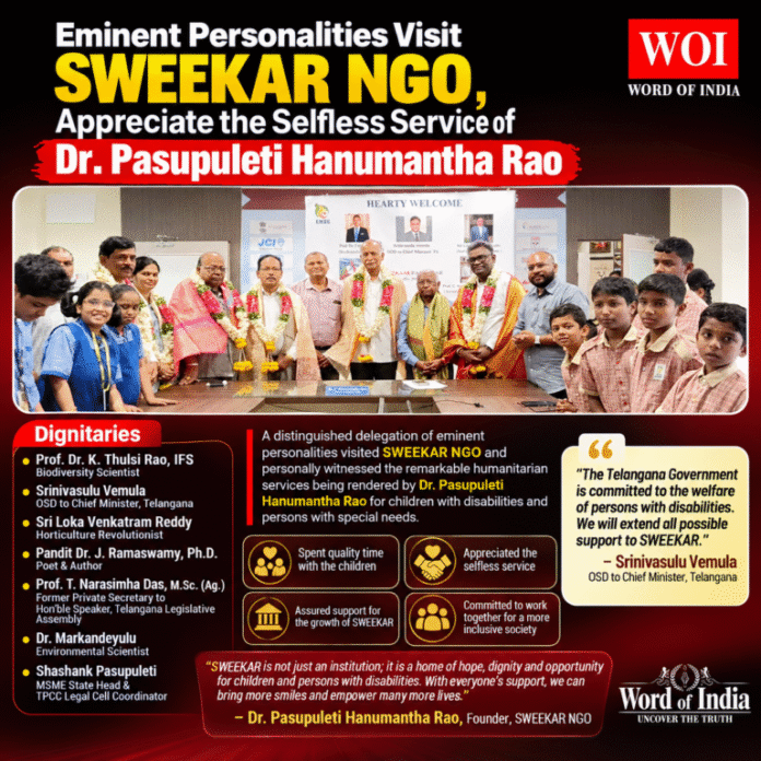SWEEKAR NGO Receives High-Level Appreciation for Transforming Lives of Children with Disabilities