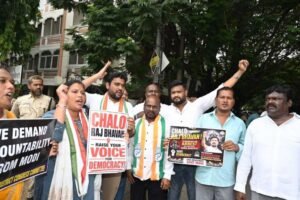 **'Chalo Raj Bhavan': TPCC SC Department Protests Delhi Action