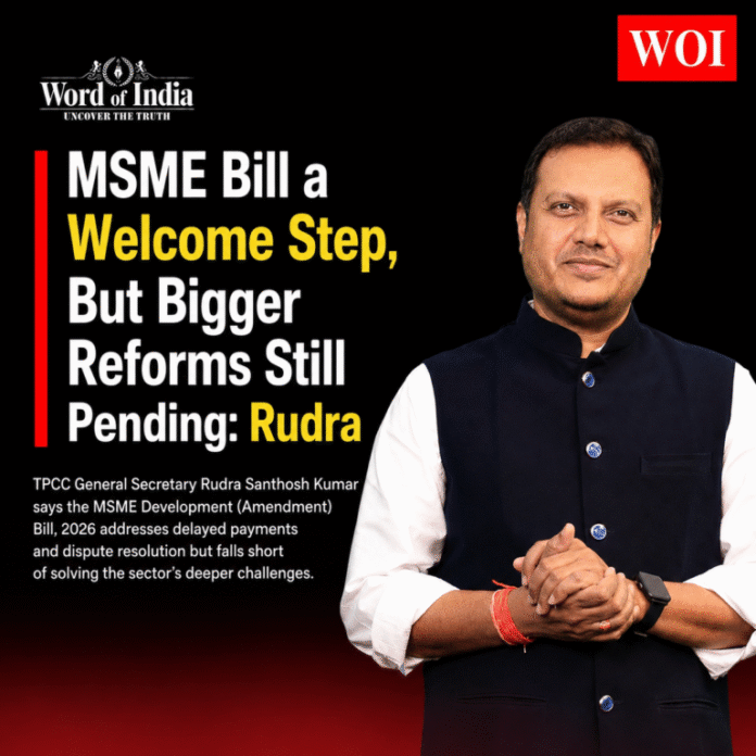 MSME Bill Fixes Payments, But Bigger Problems Remain: Rudra Santhosh Kumar