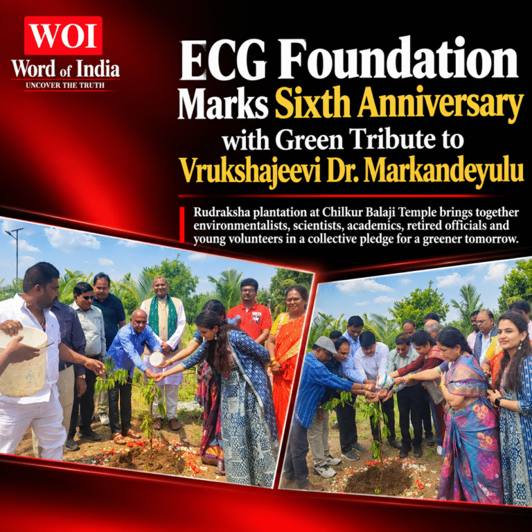 ECG Foundation Marks Sixth Anniversary with Green Tribute to Vrukshajeevi Dr. Markandeyulu